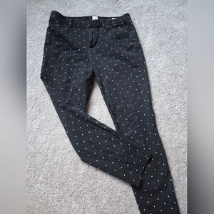Gap Black Polka Dot Pants